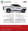 BODY STICKER USE FOR HILUX REVO 2016-2025(2023) 4X4 4D