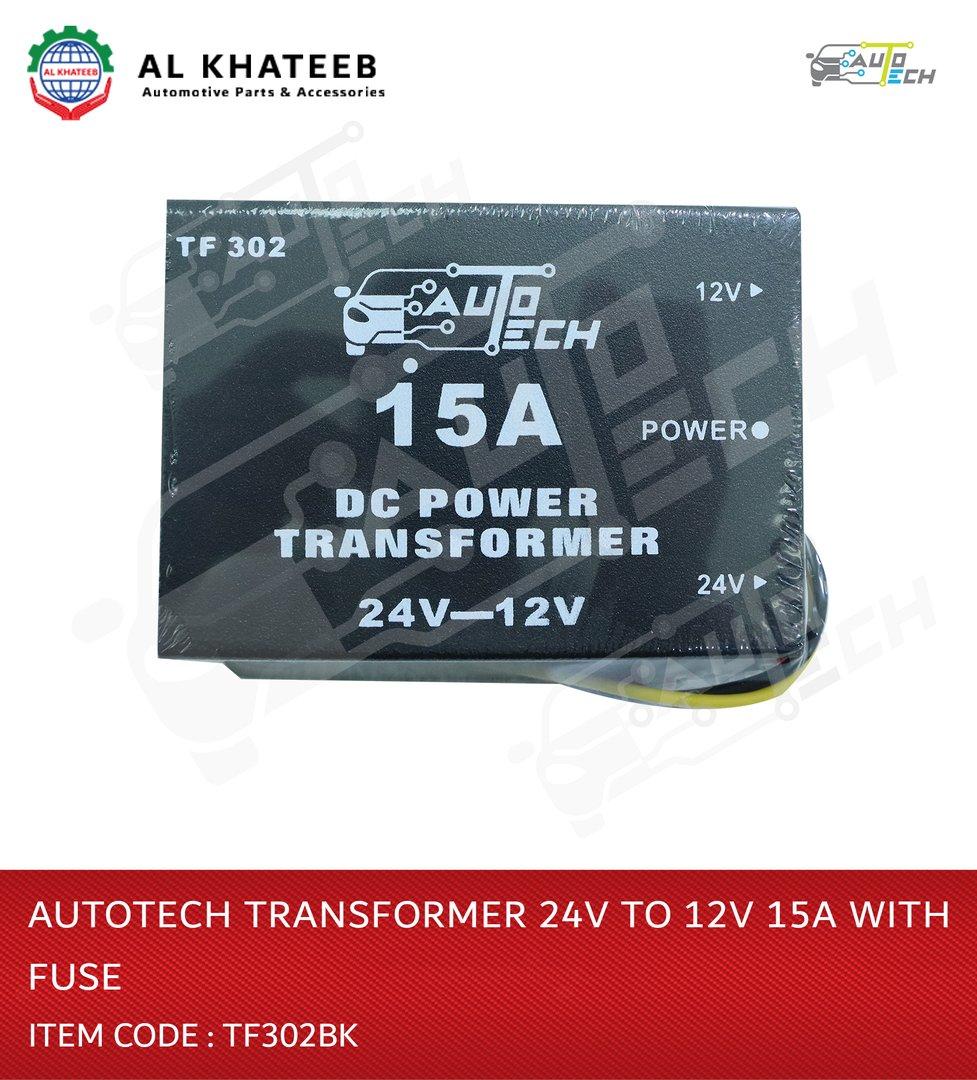 Transformer 24V to 12V 15A with Fuse