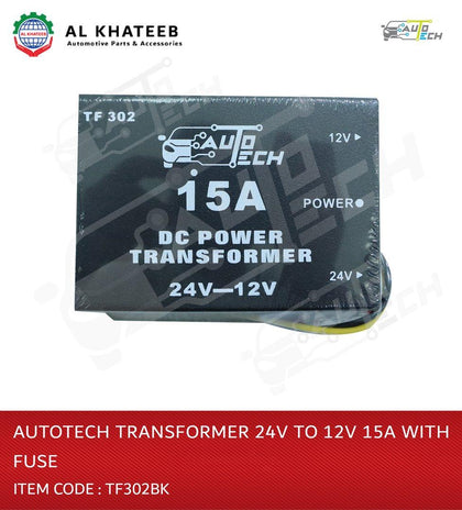 Transformer 24V to 12V 15A with Fuse