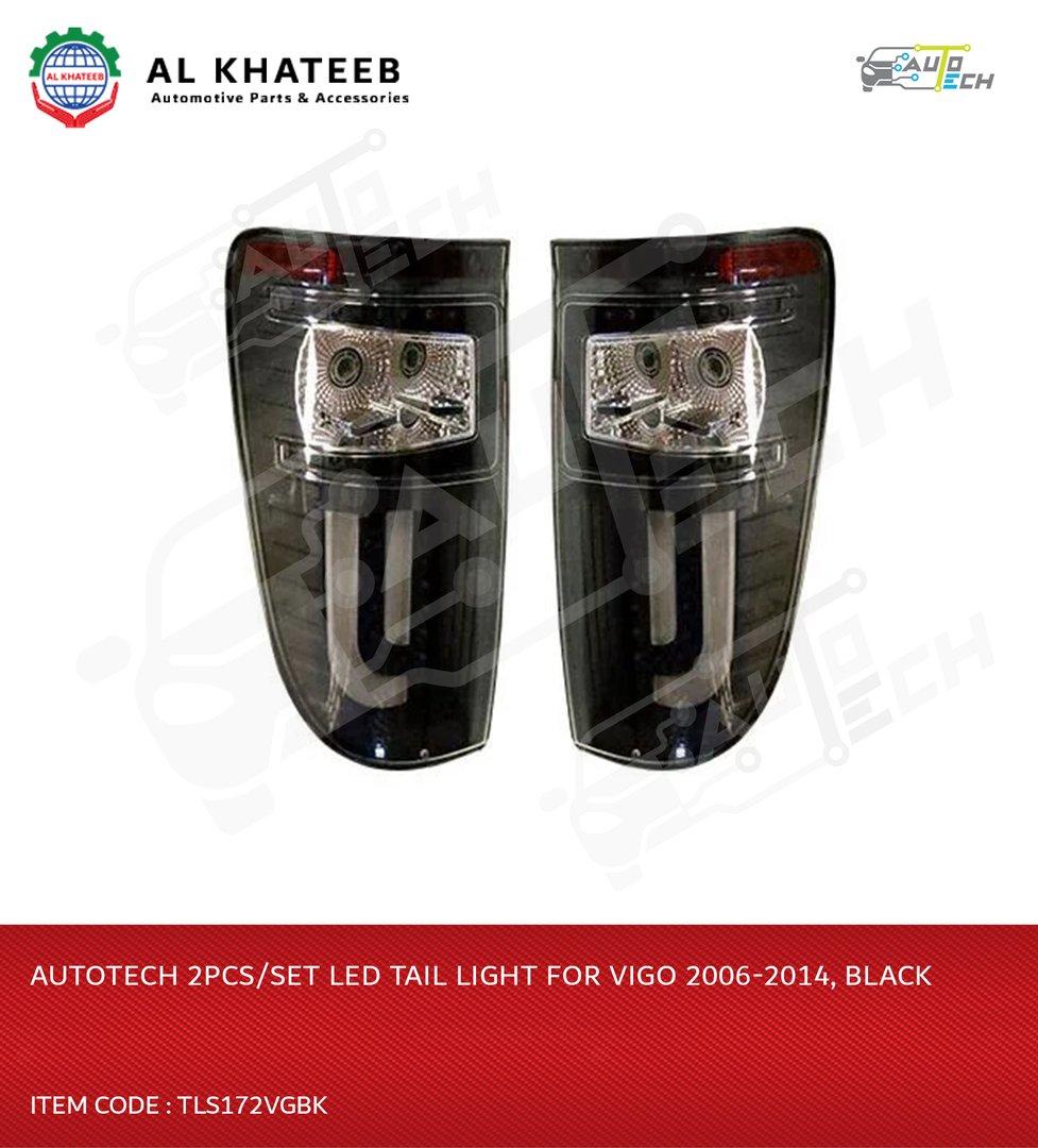 Hilux Vigo Tail Light LED 2006-2014, Black 2PCS/SET