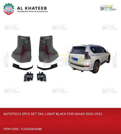 GX460 Car Tail Light LED 2016-2021, Black 2PCS/SET