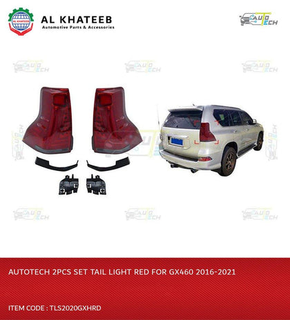 GX460 Car Tail Light LED 2016-2021, Red 2PCS/SET