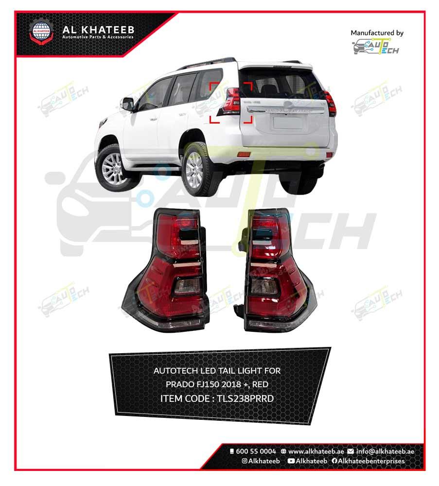 LED Tail Light For Prado Fj150 2018+, Red 1Pc/Right