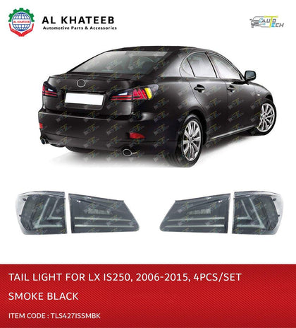 TAIL LIGHT FOR IS250,4PCS/SET,SMOKE BLACK