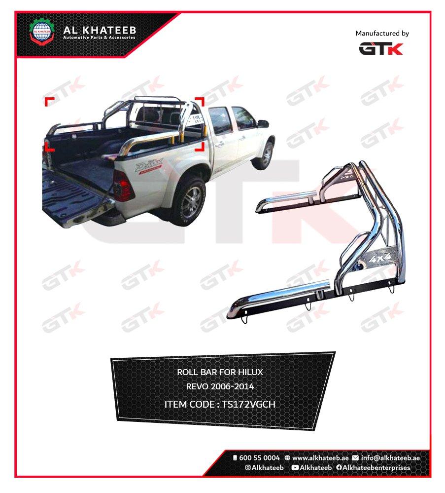 Chome Steel 4X4 Roll Bar  For Hilux Vigo 2006-2014