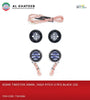 Al Khateeb Dome Tweeter 2 Pack 120W High Frequency Car Truck Stereo Super Tweeters Built-In Crossover - 226 Black 20Mm