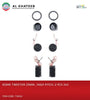 Al Khateeb Dome Tweeter 2 Pack 120W High Frequency Car Truck Stereo Super Tweeters Built-In Crossover - 242 25Mm