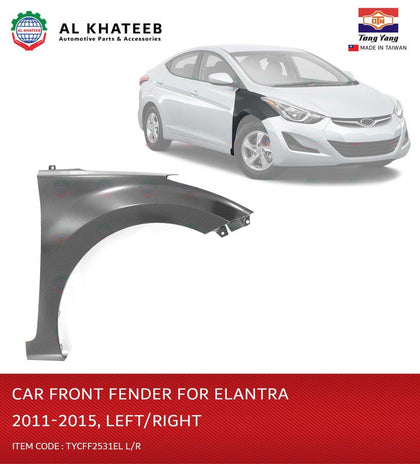 Front Left Fender Without Side Lamp Hole For Elantra 2011-2015