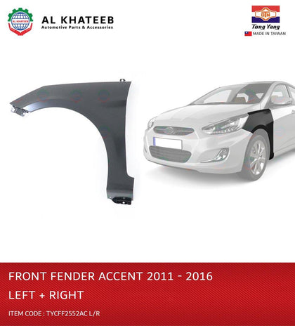 Car Front Fender Accent 2011-16 Left