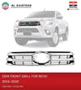 Al Khateeb Oem Front Grille Chrome-Black With Chrome Moulding For Hilux Revo 2016-2020