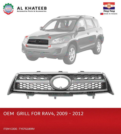 Al Khateeb TYG OEM Front Grille Matt-Black For Rav4 2009-2012