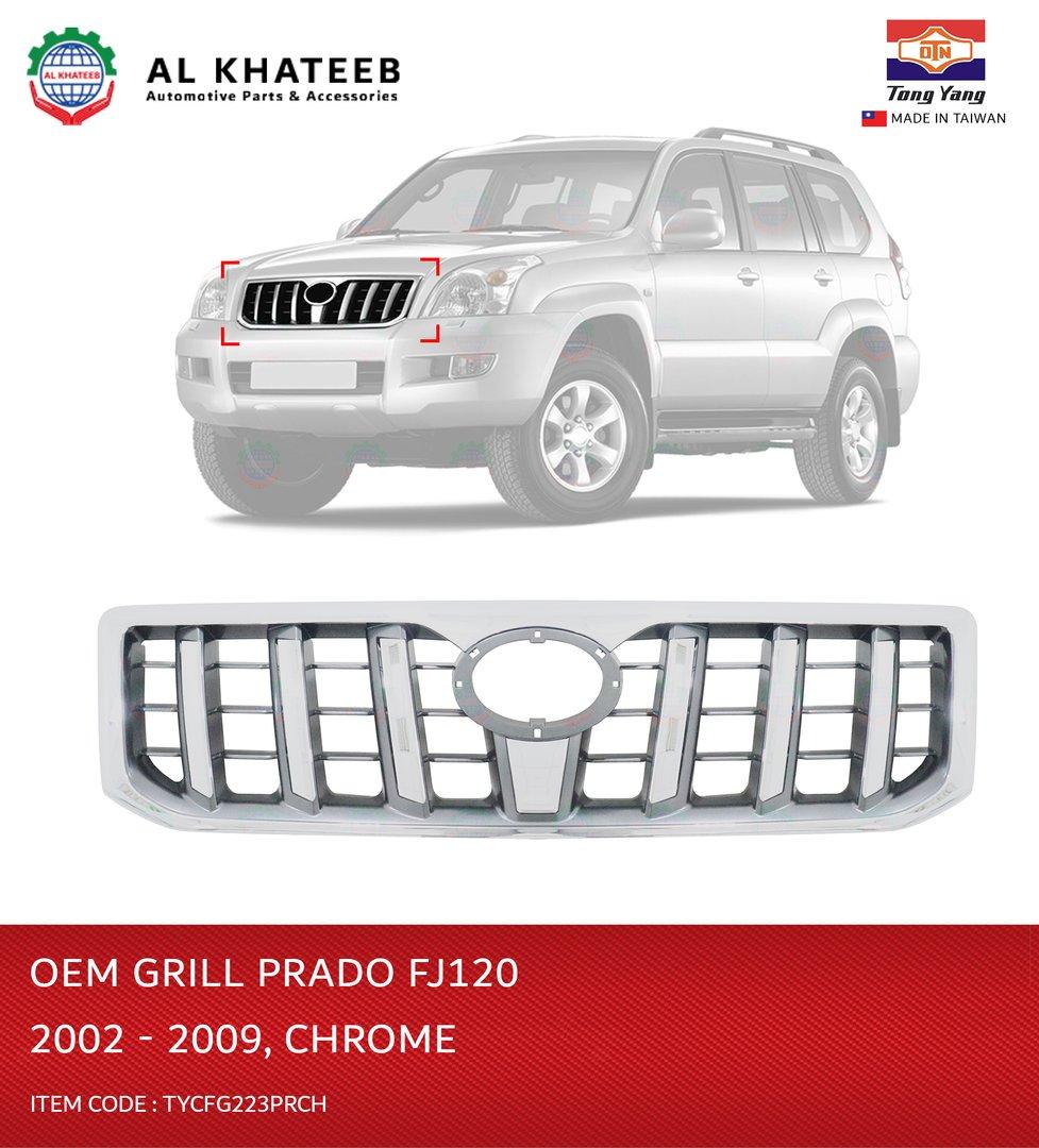 Grill OEM Prado Fj120 02-09 Chrome
