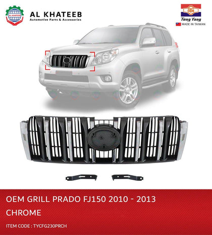 TYG OEM Chrome Grille For Prado FJ150 2010-2013