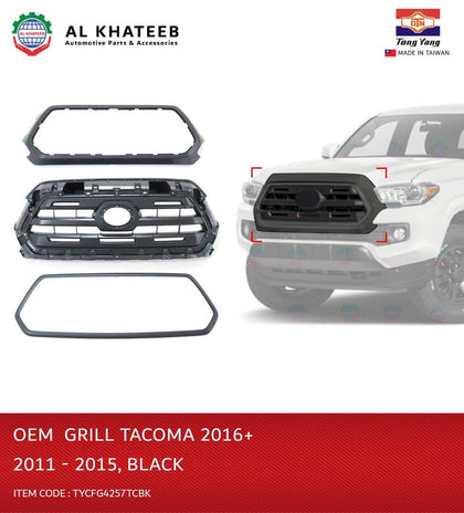 Al Khateeb TYG OEM Front Grille Black For Tacoma 2016+