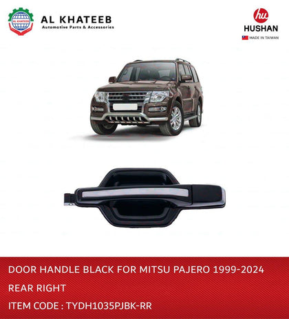 Door Handle Black for Pajero 1999-2024 Rear Right