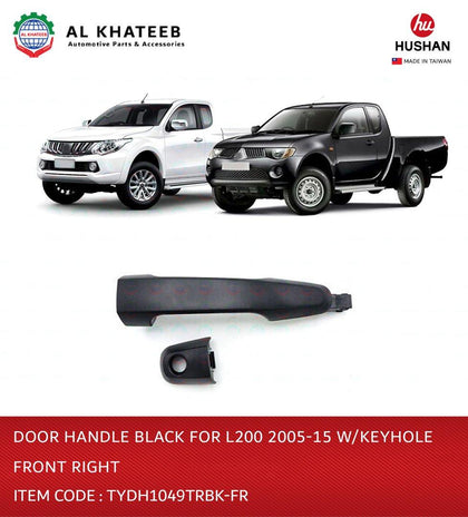 Door Handle black for L200 2005-2015 W/Keyhole front Right