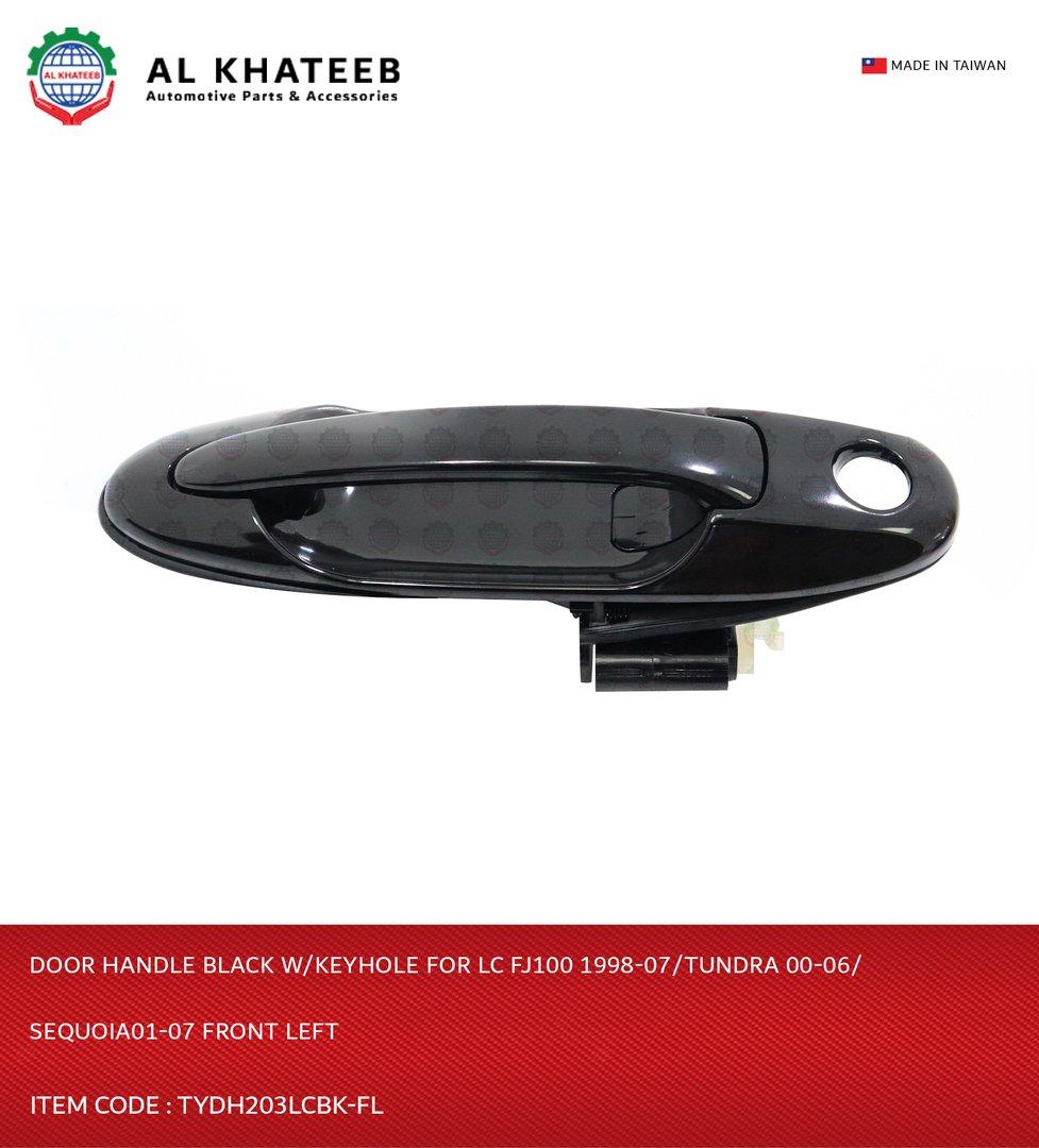 Al Khateb Hushan Car Front Exterior Door Handle Black With Keyhole L-H 1Pc