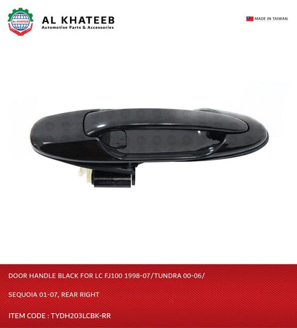 Al Khateb Hushan Car Rear Exterior Door Handle Black With Keyhole, Rear Right 1Pc