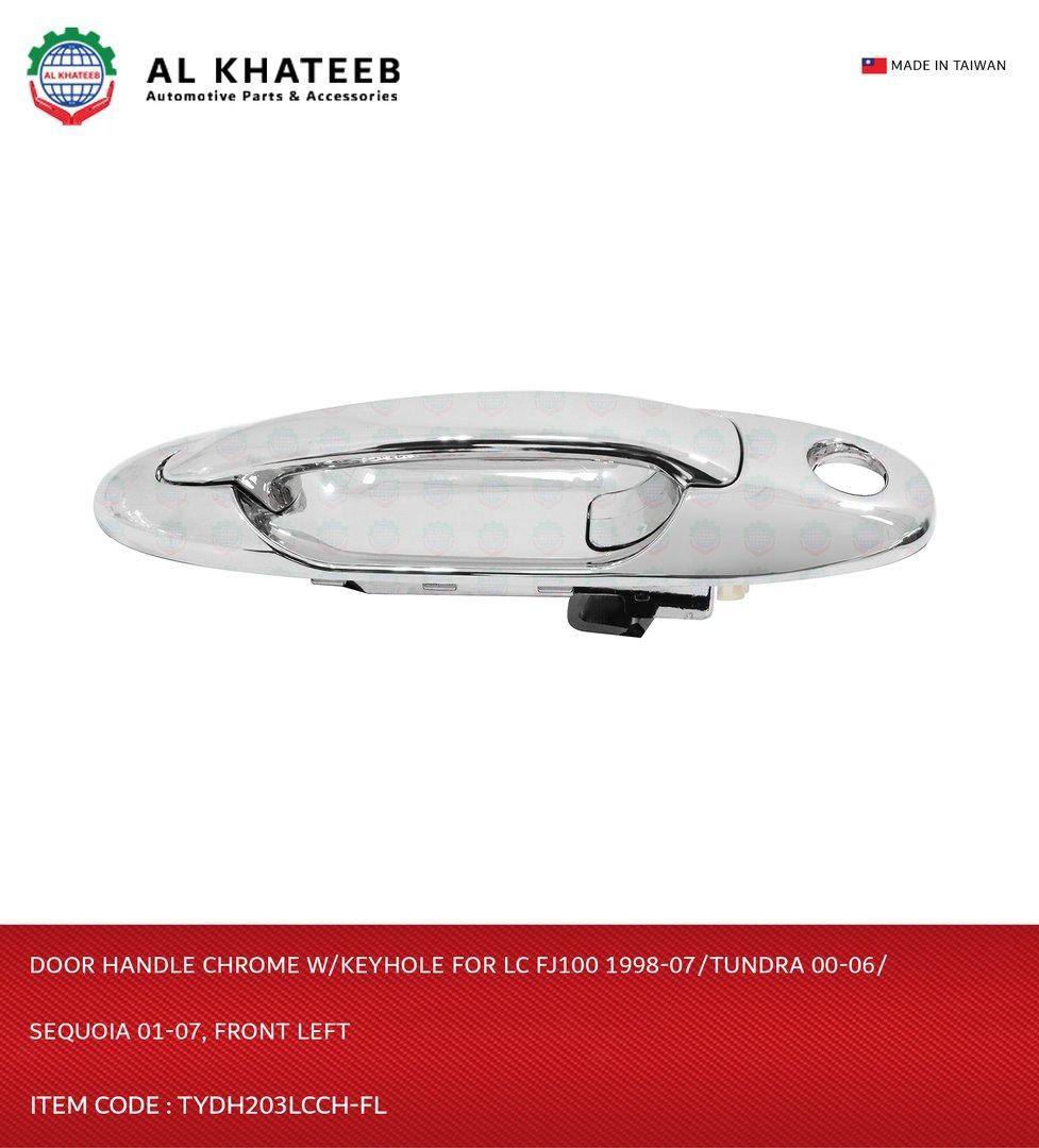 Al Khateb Hushan Car Front Exterior Door Handle Chrome With Keyhole L-H 1Pc