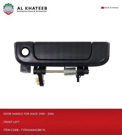 Al Khateb Hushan Car Front Exterior Door Handle Black With Keyhole, Hiace 1990-2004, L-H