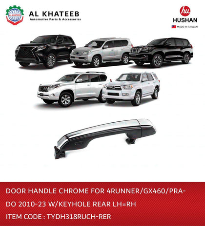 Door Handle Chrome for 4RUNNER/GX460/PRADO 2010-2023 with Keyhole Rear LH=RH