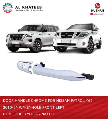Door Handle Chrome for Patrol Y62 2010-2024 with Keyhole Front Left