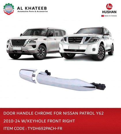 Door Handle Chrome for Patrol Y62 2010-2024 with Keyhole Front Right