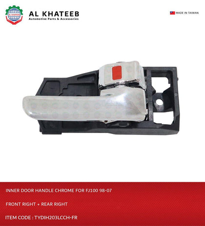 Al Khateb Hushan Car Interior Inner Door Handle Chrome Land Cruiser FJ100 1998-2007- Front Right + Rear Right