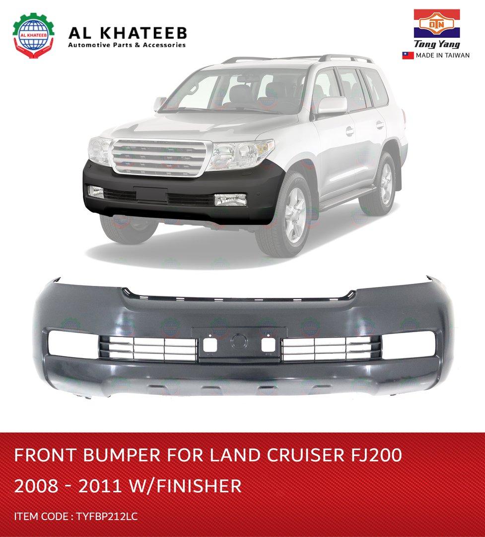 TYG Matt Black For Land Cruiser FJ200 2008-2011 With Bumper Grille, No Hole