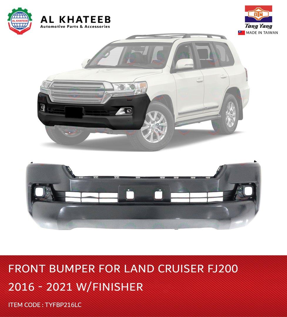 TYG Matt Black For Land Cruiser FJ200 2016-2021 With Bumper Grille, No Hole