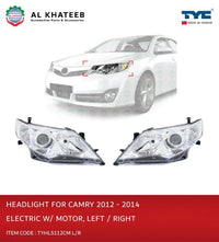 TYC Car Headlight With Electric Motor Left Camry 2012-2014