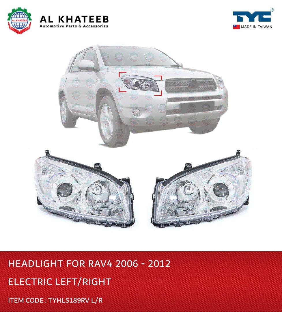 TYC Car Headlight Electric Chromed Rav4 2006-2012 Right
