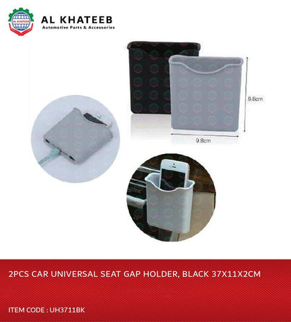 Car Universal Seat Gap Holder, Black 37X11X2CM 2PCS