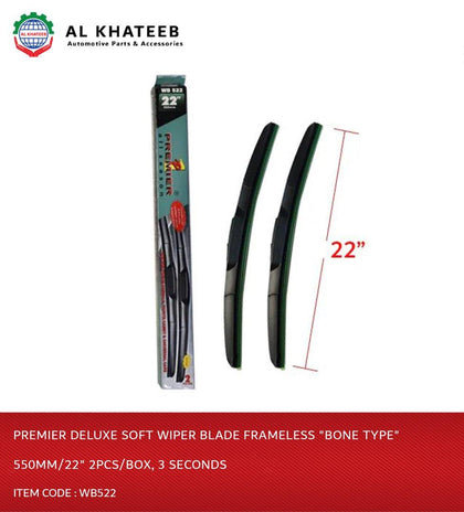 Premier Deluxe Soft Wiper Blade Frameless