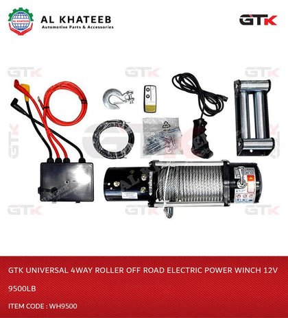 Universal 4Way Roller Off Road Electric Power Winch 12V 9500LB