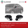Car Side Mirror Left Electric Automatic Foldable With LED Camry 2018+ L-H, Black