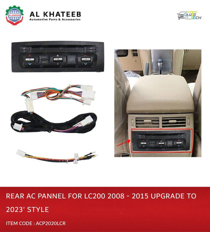 REAR AC PANNEL FOR FACELIFT LC200 2008-15 UPGRADE TO 2023' STYLE