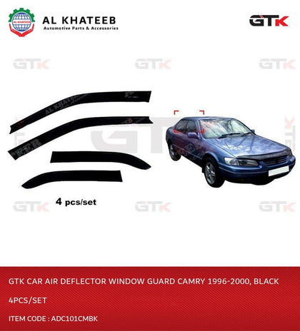 GTK Car Air Deflector Window Guard Camry 1996-2000, Black 4Pcs/Set