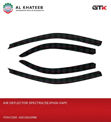 GTK 4Pcs/Set Black Air Deflector For Spectra & Sephia-Ii 2008