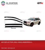 Acrylic Black Smoked Door Visor For Highlander 2014+ 4 Pcs/Set