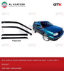 Acrylic Black Smoked Door Visor For Golf 3 1991-1997 4 Pcs/Set