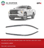 Air Deflector Window Guard With Chrome Edge Triton L200 2019+ 1.8MM Thickness, 4Pcs/Set Black