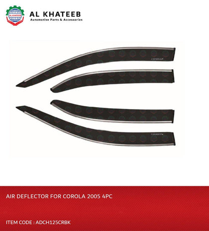 4Pcs/Set Black Air Deflector For Corolla 2005-2007