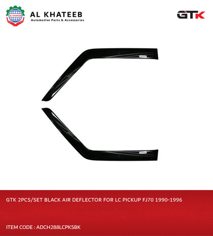 GTK 2Pcs/Set Black Air Deflector For Lc Pickup FJ70 1990-1996