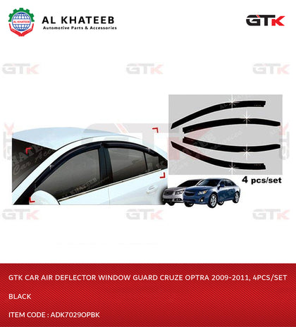 Car Air Deflector Window Guard Cruze Optra 2009-2011, 4Pcs/Set Black