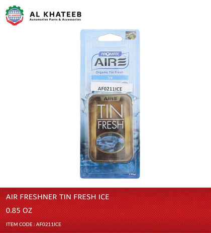 Al Khateeb Aromate Car Air Freshener Organic Tin Fresh, Ice 0.85Oz