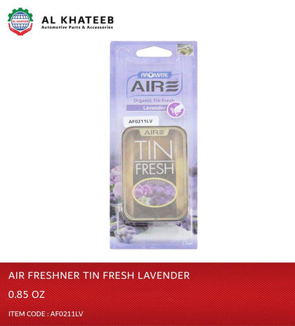 Al Khateeb Aromate Car Air Freshener Organic Tin Fresh, Lavender 0.85Oz