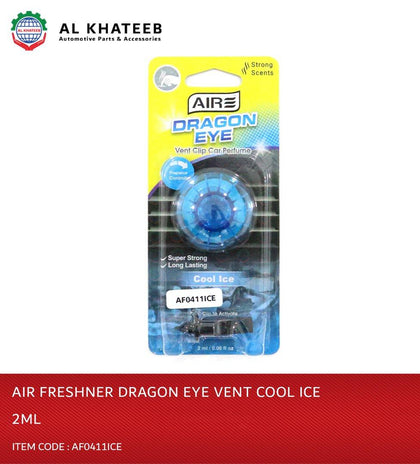 Al Khateeb Air Freshener Dragon Eye Vent Clip Car Perfume 2Ml - Cool Ice