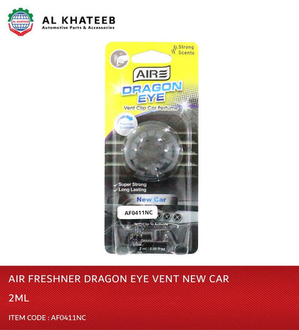 Al Khateeb Air Freshener Dragon Eye Vent Clip Car Perfume 2Ml - New Car Scent