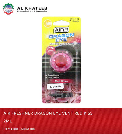 Al Khateeb Air Freshener Dragon Eye Vent Clip Car Perfume 2Ml - Red Kiss